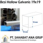 Besi Hollow Galvanis 19x19