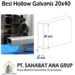 Besi Hollow Galvanis 20x40