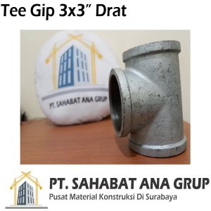 Tee Gip 3x3 Inch Drat